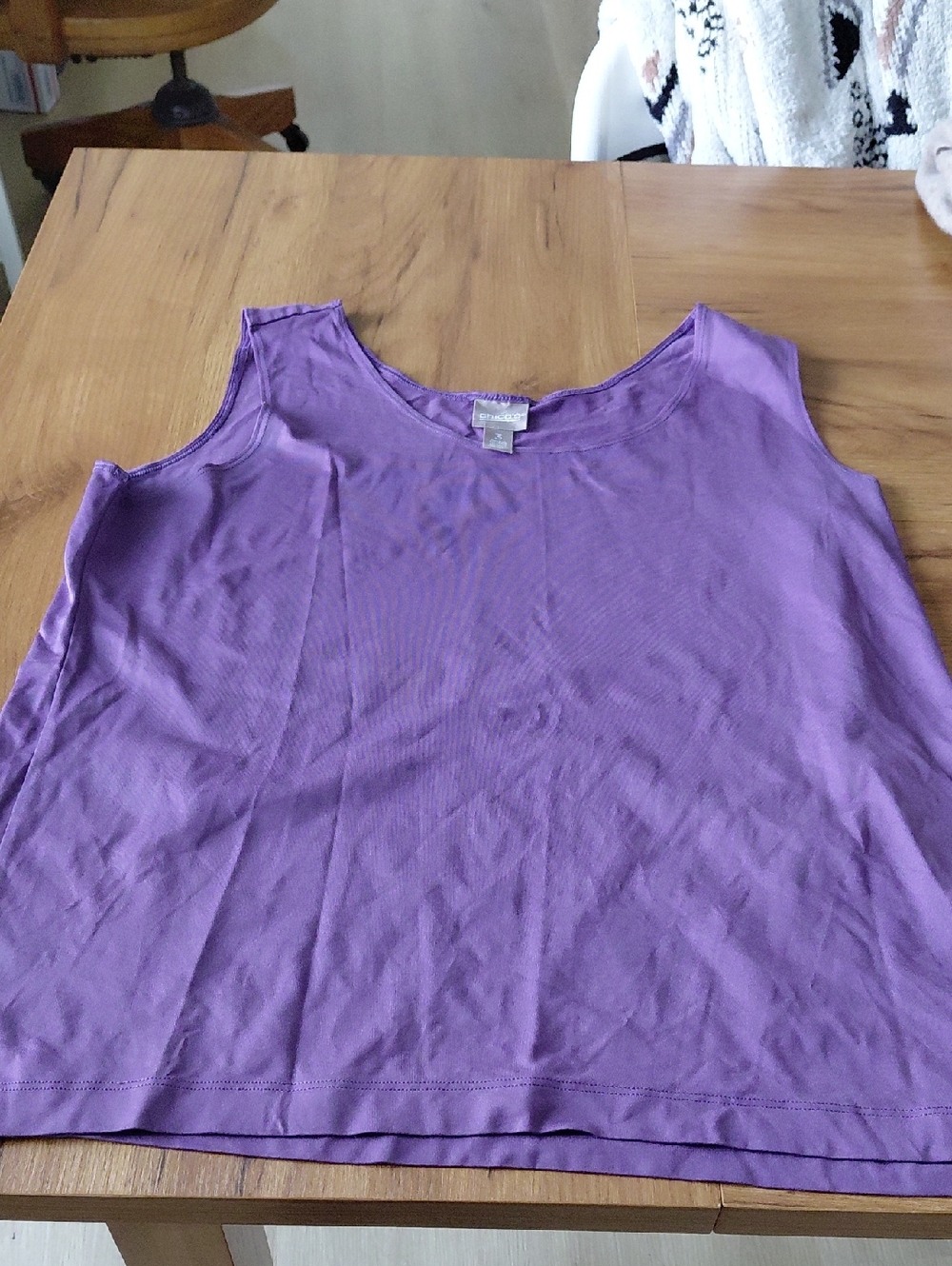 Chico's Lavender Scoop Neck Tshirt